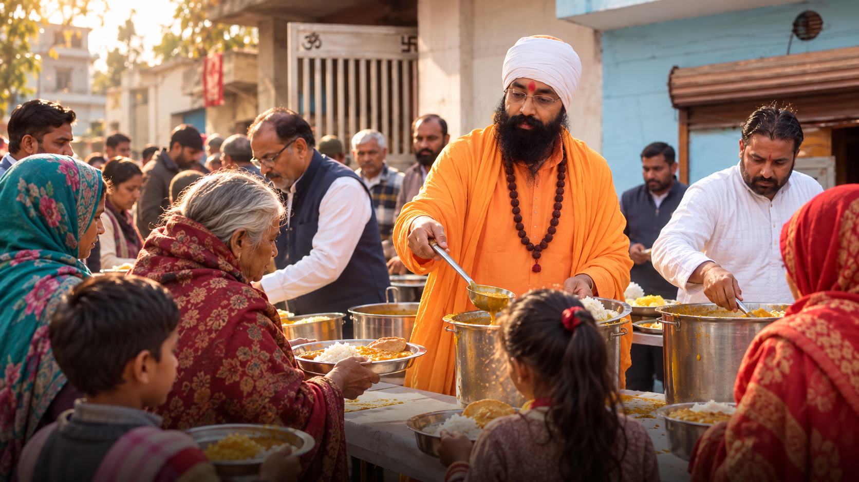 शिव परमार्थ धाम में Food Seva