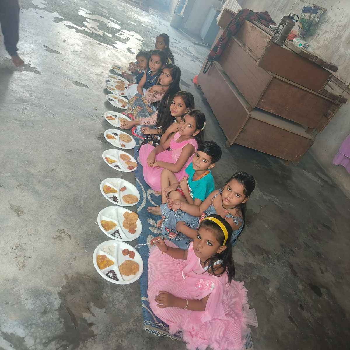 Kanya Pujan at Shiv Parmarth Dham